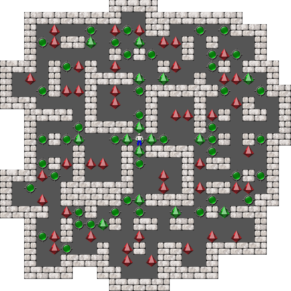 Sokoban Mass Remodel level 1655